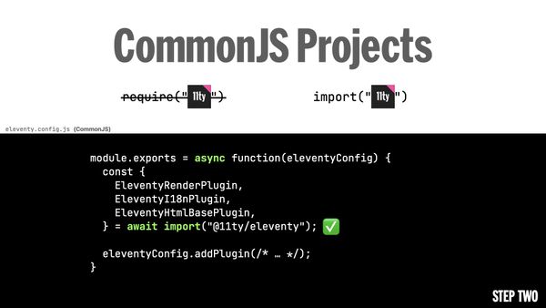 Change your config callback to async and use await import(