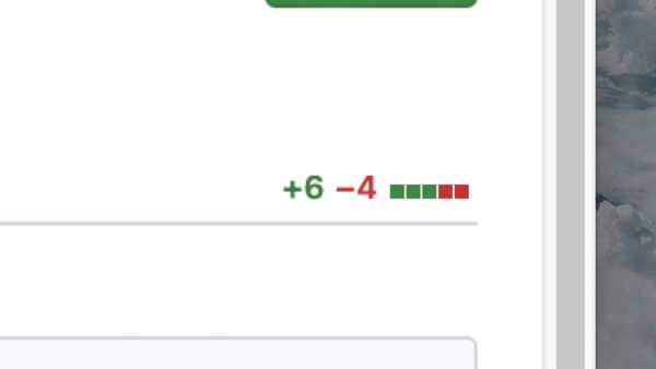 +6 additions, -4 subtractions (GitHub diff)