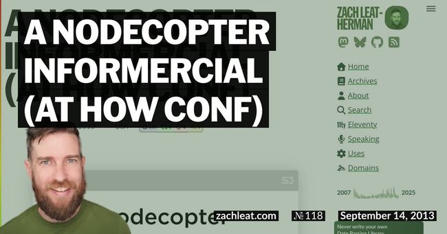 A Nodecopter Informercial (at HOW Conf)