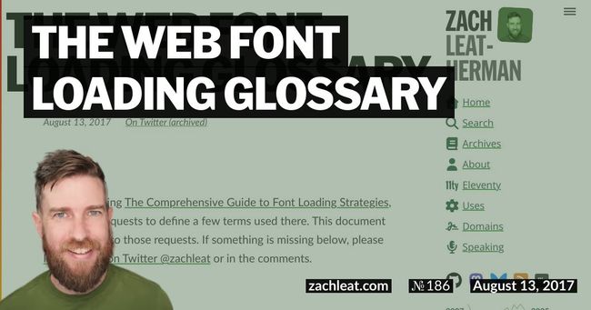 The Web Font Loading Glossary