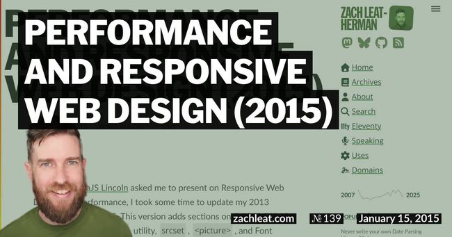 Performance and Responsive Web Design (2015)