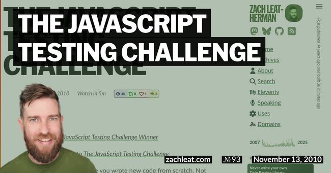 The JavaScript Testing Challenge