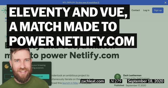 Eleventy and Vue, a match made to power Netlify.com
