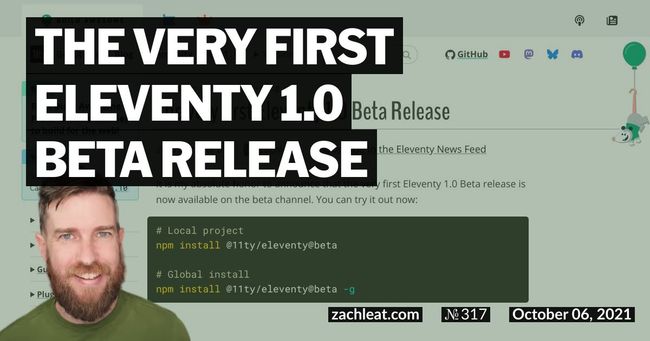 The Very First Eleventy 1.0 Beta Release