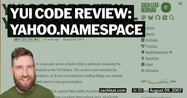 YUI Code Review: YAHOO.namespace