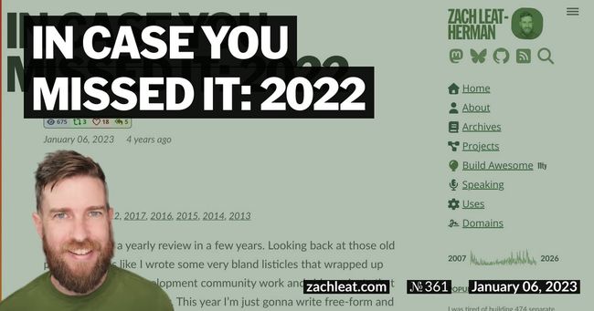 In Case You Missed It: 2022