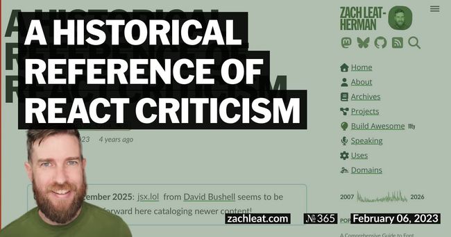 A Historical Reference of React Criticism