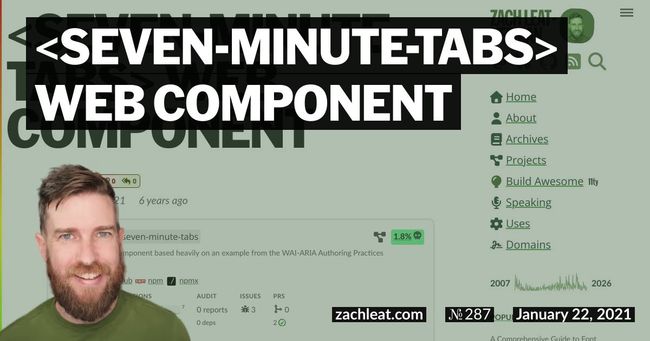 seven-minute-tabs Web Component