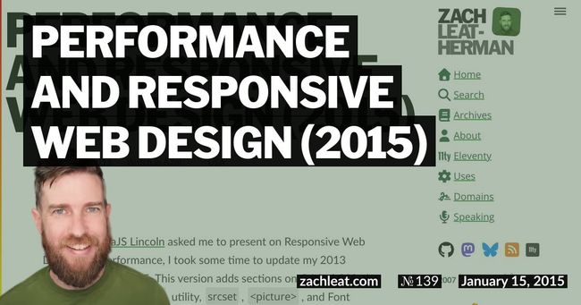 Performance and Responsive Web Design (2015)