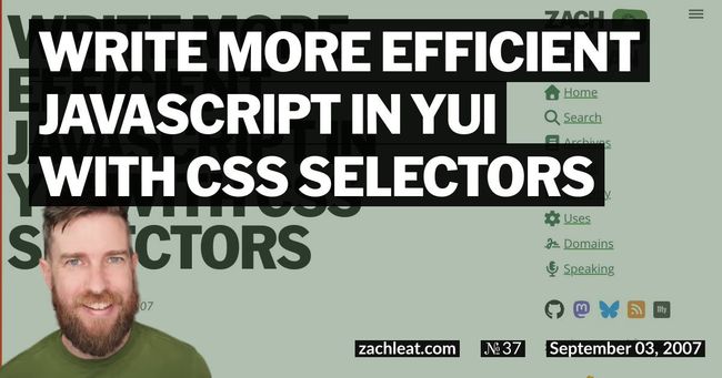 Write More Efficient Javascript in YUI with CSS Selectors