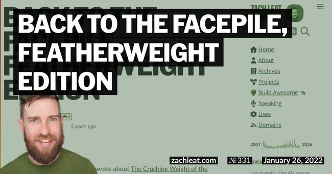 Back to the Facepile, Featherweight Edition
