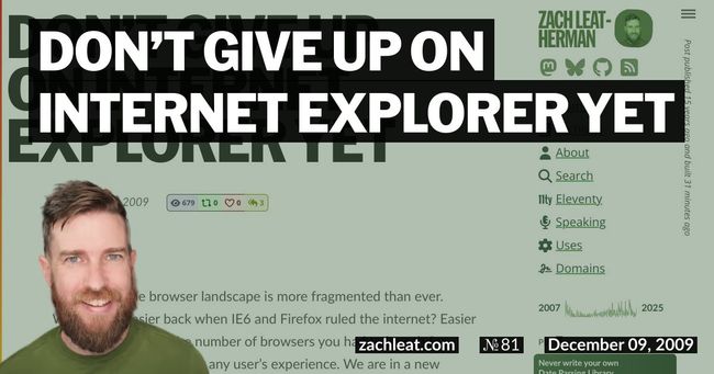 Don’t Give Up on Internet Explorer Yet