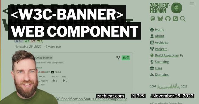 W3C Banner Web Component