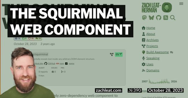 The Squirminal Web Component
