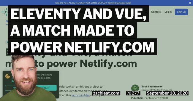 Eleventy and Vue, a match made to power Netlify.com