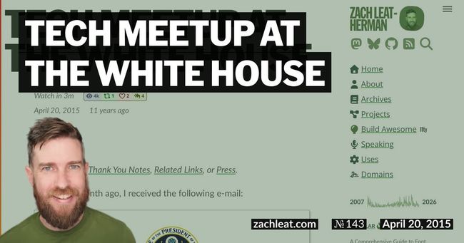 Tech Meetup at the White House