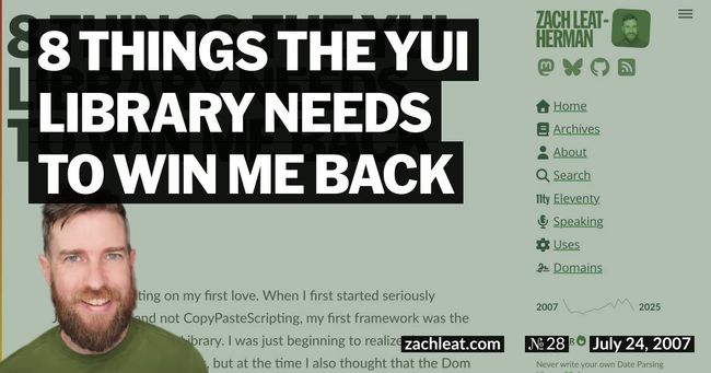 8 Things the YUI Library Needs to Win Me Back