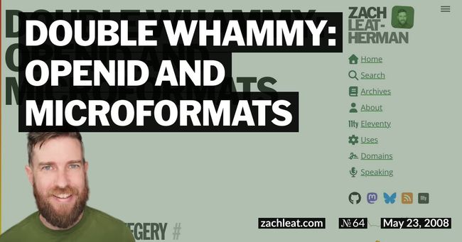 Double Whammy: OpenID and Microformats