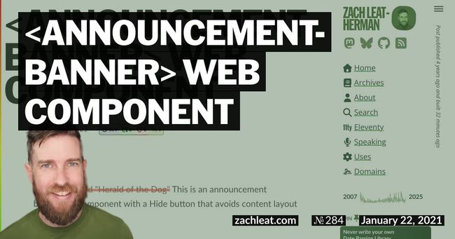 announcement-banner Web Component