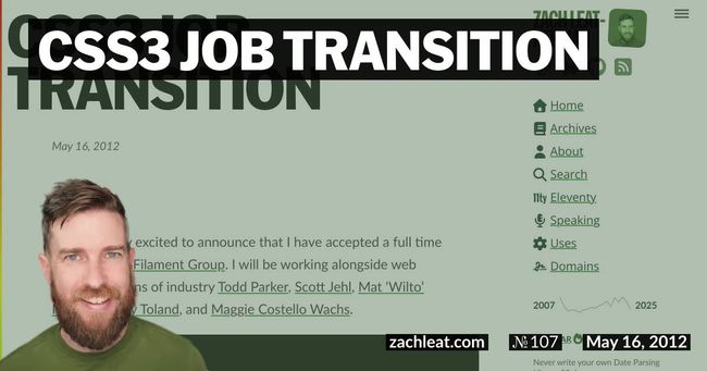 CSS3 Job Transition