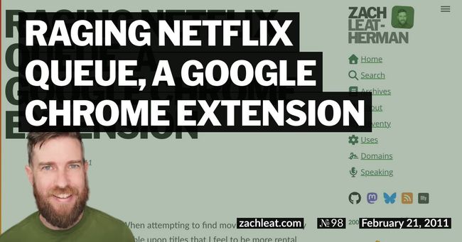 Raging Netflix Queue, a Google Chrome Extension