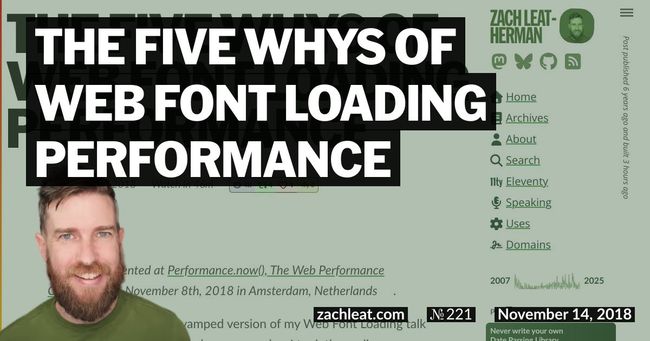 The Five Whys of Web Font Loading Performance