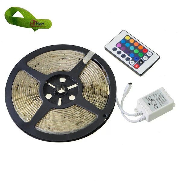 A multicolor bundle of LED light string with remote