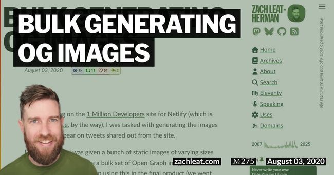 Bulk Generating OG Images