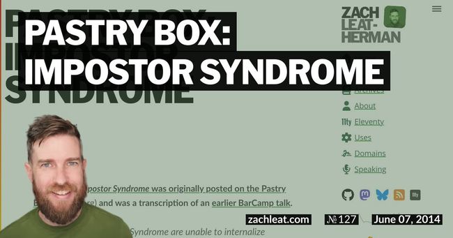 Pastry Box: Impostor Syndrome