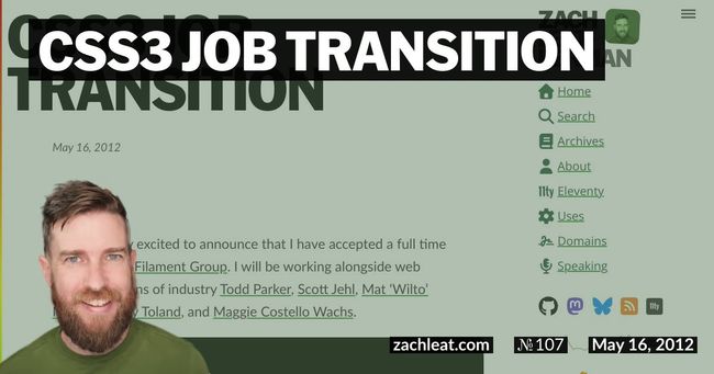 CSS3 Job Transition