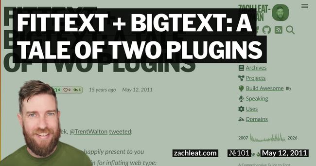 FitText + BigText: A Tale of Two Plugins