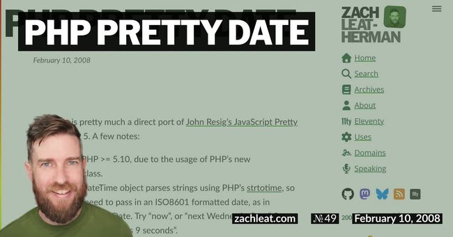 PHP Pretty Date