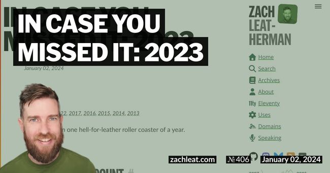 In Case You Missed It: 2023