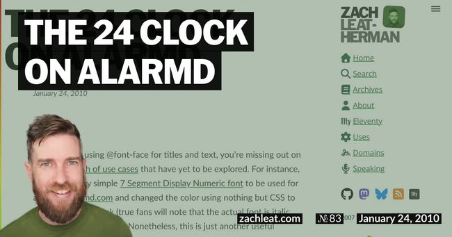 The 24 Clock on ALARMd