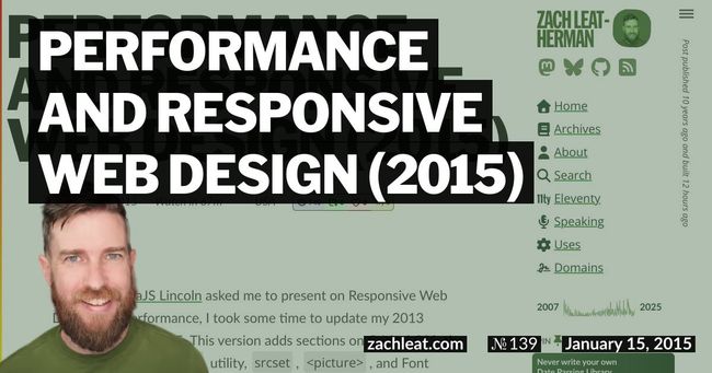 Performance and Responsive Web Design (2015)