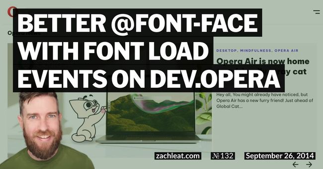 Better @font-face with Font Load Events on Dev.Opera