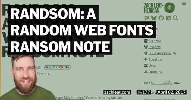 Randsom: A Random Web Fonts Ransom Note