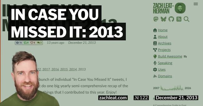In Case You Missed It: 2013