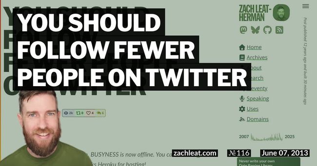 You Should Follow Fewer People on Twitter