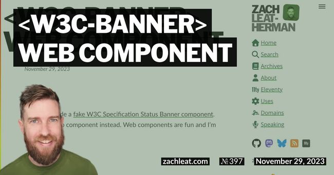 W3C Banner Web Component
