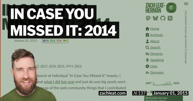 In Case You Missed It: 2014