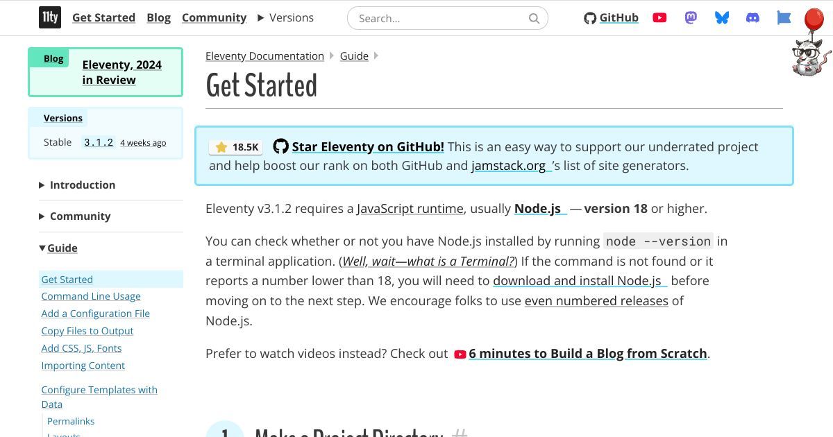 Screenshot of Open Graph image of 11ty.dev