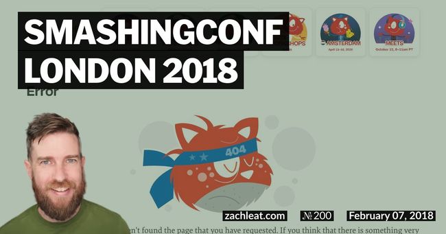 SmashingConf London 2018