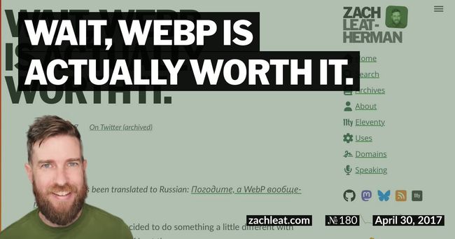 Wait, WebP is actually worth it.