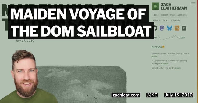 Maiden Voyage of the DOM Sailbloat