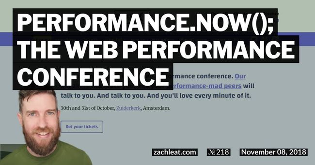 performance.now(); the Web Performance Conference
