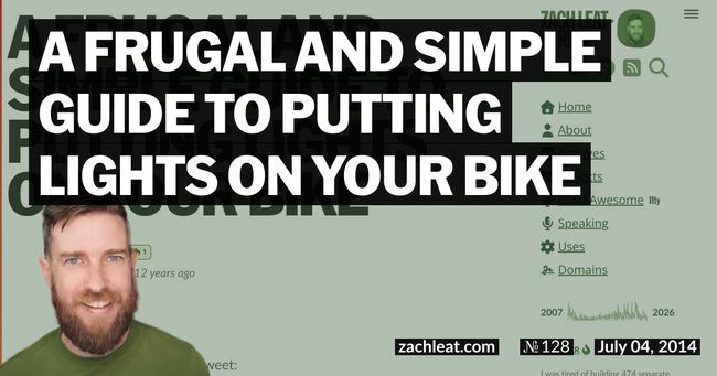 A Frugal and Simple Guide to Putting Lights on your Bike