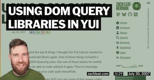 Using DOM Query Libraries in YUI