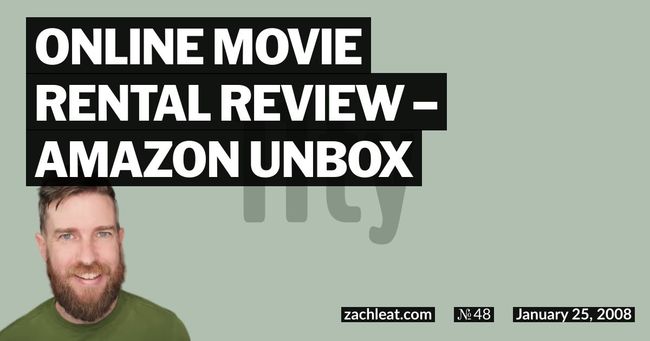 Online Movie Rental Review – Amazon Unbox