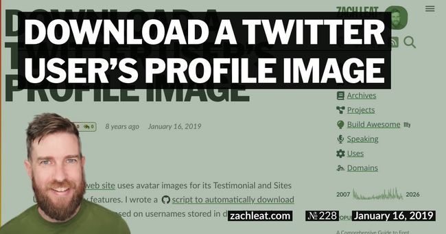 Download a Twitter User’s Profile Image
